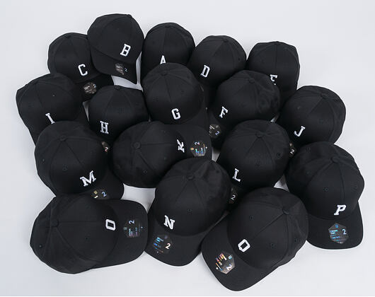 Kappe State of WOW ALPHABET - Quebec Baseball Cap Crown 2 Black/White Strapback