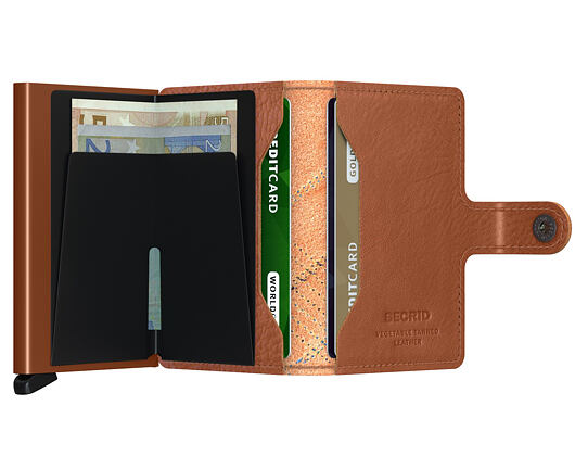 Geldbörse Secrid Miniwallet Stitch Linea Caramello