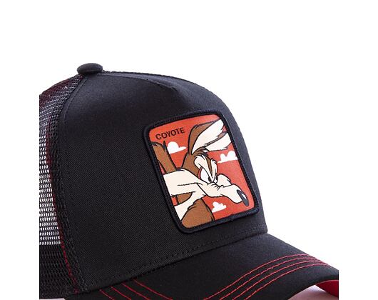Kappe Capslab - Trucker Looney Tunes - Wile E. Coyote - Black / Red