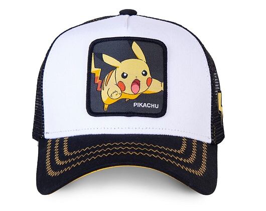 Kappe Capslab - Trucker Pokémon - Pikachu - Black / White
