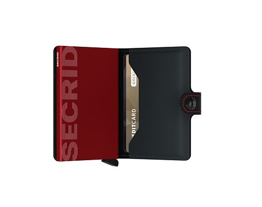 Geldbörse Secrid Miniwallet Matte Black & Red