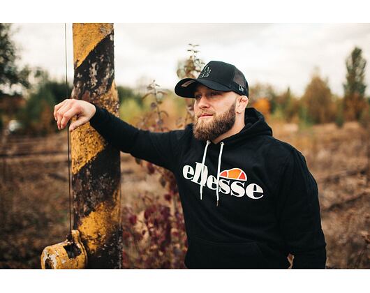 Kappe New Era - MLB Black on Black 9FORTY Trucker - LA Dodgers - Black