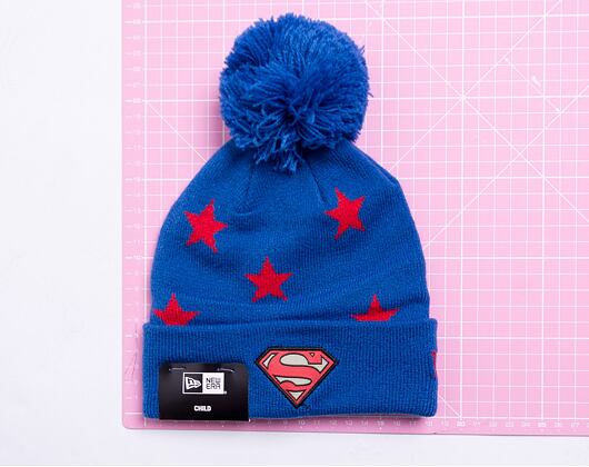 Kinder Mütze New Era CY star Bobble Knit Superman