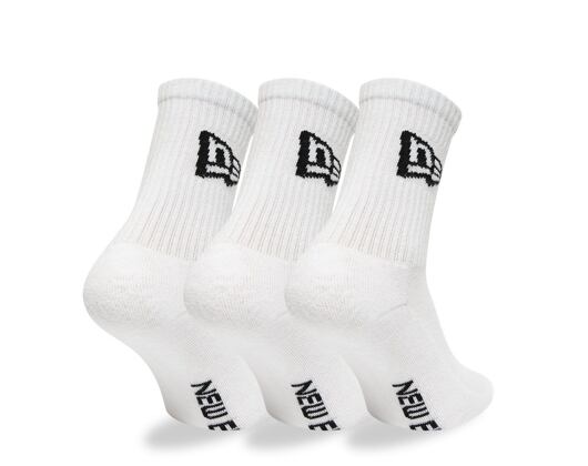 Socken New Era - Flag Crew 3Pack - White