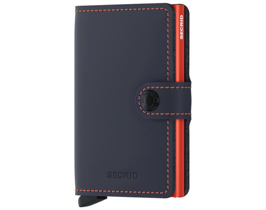 Geldbörse Secrid Miniwallet Matte Nightblue & Orange