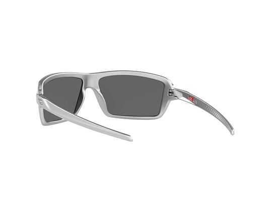 Sonnenbrille Oakley Cables X-Silver w/Prizm Black Polar 0OO9129 91291263