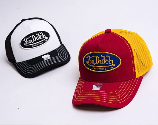 Kappe Von Dutch Boston Trucker Cotton Twill Red/Yellow