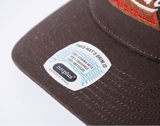 Kappe Brixton Earlston X C MP Trucker Hat Dark Earth / Off White