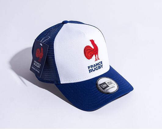 Kappe New Era - 9FORTY Trucker Essential - French Federation Of Rugby - White