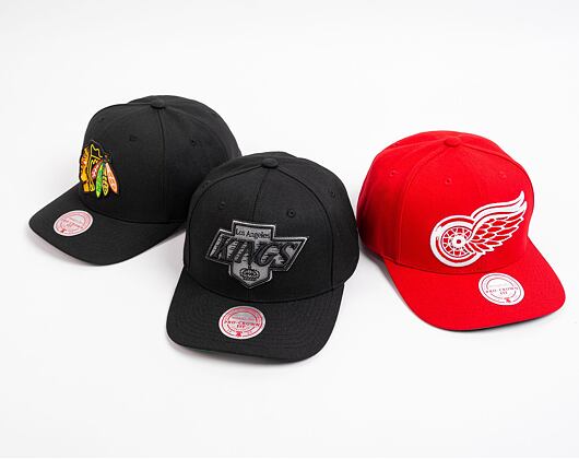 Kappe Mitchell & Ness - Team Ground 2.0 Pro Snapback - Los Angeles Kings - Black