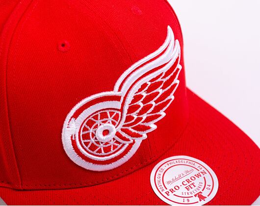 Kappe Mitchell & Ness - Team Ground 2.0 Pro Snapback - Detroit Red Wings - Red