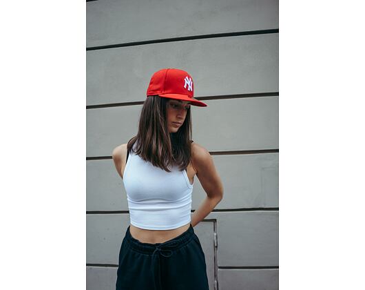 Kappe New Era - MLB Basic 59FIFTY - NY Yankees - Scarlet / White