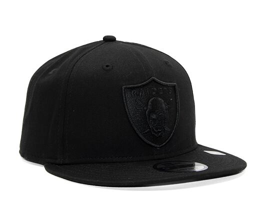 Kappe New Era 9FIFTY NFL Black on Black Las Vegas Raiders Snapback