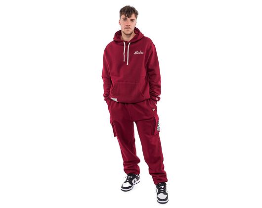 Pullover New Era Lifestyle Oversized Hoody Cardinal / Off White