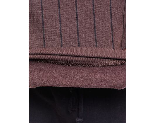 Pullover New Era Pinstripe Oversized Hoody Dark Brown / Black