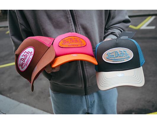 Kappe Von Dutch Trucker Boston - Cotton Twill - Cream/Blue