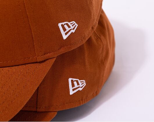 Kinder Kappe New Era 9FORTY Kids Seasonal Flag Logo - Caramel Brown