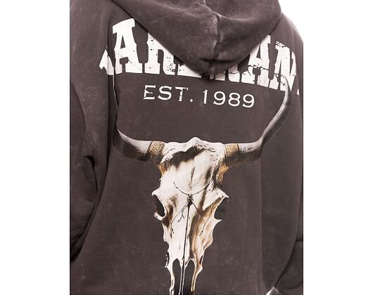 Pullover Karl Kani Chest Signature Os Washed Full Zip Skull Hoodie anthracite