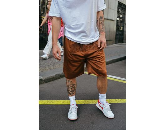 Shorts New Era Arch Logo Mesh Shorts - Caramel Brown