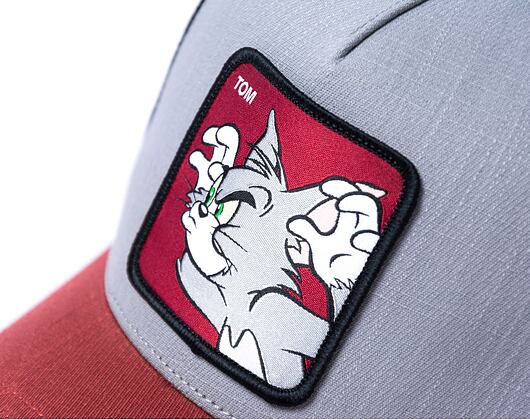 Kappe Capslab Tom and Jerry Trucker - Scary Tom - Grau / Schwarz / Braun