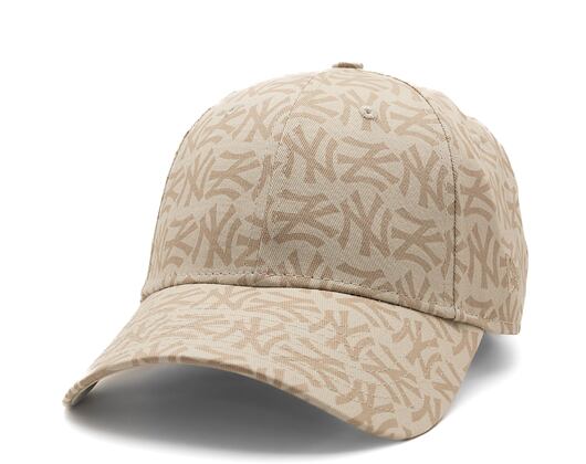 Damen Kappe New Era 9FORTY Womens MLB Mono - NY Yankees - Stone