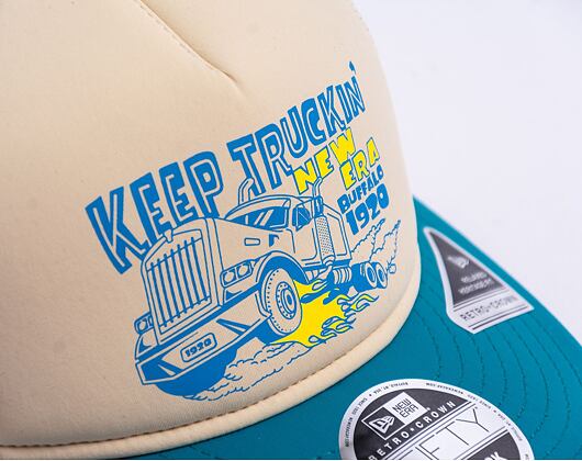 Kappe New Era 9FIFTY Retro Crown American New Era - Turquoise / Ivory