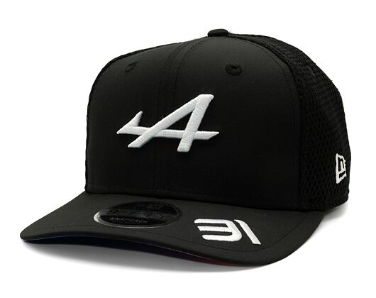 Kappe New Era - 9FIFTY Pre-Curved - Black - Alpine F1 - Black