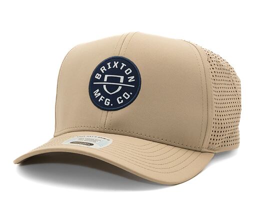Kappe Brixton Crest X MP Snapback - Sand/Navy