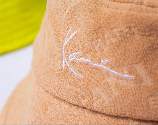 Hut Karl Kani Signature Frottee Bucket Hat sand