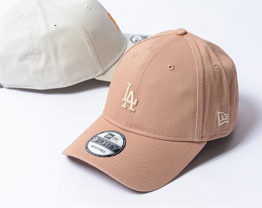 Kappe New Era - 9FORTY Summer Washed - LA Dodgers - Camel / Off White