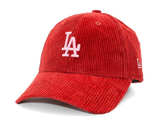 Damen Kappe New Era - 9FORTY Cord - LA Dodgers - Rust / Fondant Pink
