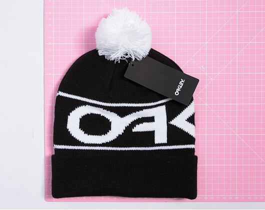 Mütze Oakley Factory Cuff Beanie Black/White Logo