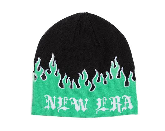 Mütze New Era - Knit Thin Flame Skull Knit - Green