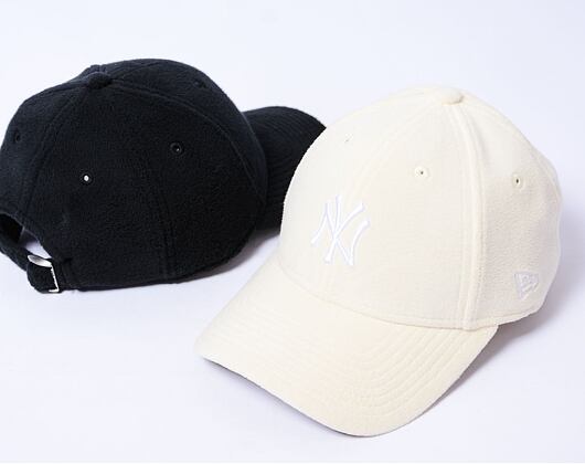Damen Kappe New Era - 9FORTY Cosy - NY Yankees - Stone / White