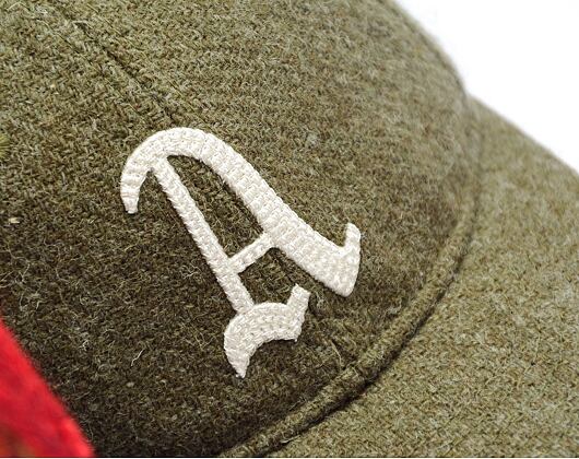 Kappe New Era - 9FIFTY Retro Crown Harris Tweed - Oakland Athletics - New Olive