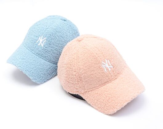 Damen Kappe New Era - 9FORTY Womens MLB Borg - NY Yankees - Blush Pink / White