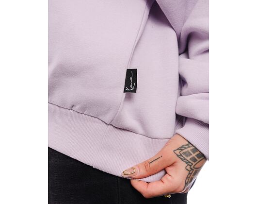 Damen Pullover Karl Kani Woven Signature Glitter OS Hoodie lilac