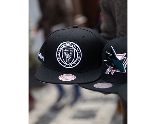 Kappe Mitchell & Ness - Evergreen Black White Snapback - Inter Miami Cf - Black