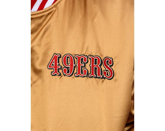 Jacke New Era - NFL Satin Bomber - San Francisco 49ers - BRZ / Scarlet