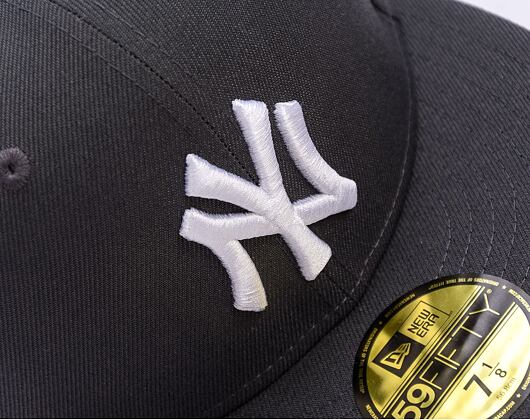Kappe New Era - MLB Basic 59FIFTY - NY Yankees - Gray / White