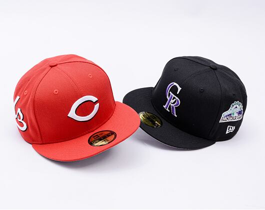 Kappe New Era - MLB Image Drop - All Over Print 59FIFTY - Cincinnati Reds - Scarlet