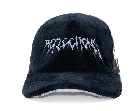 Kappe Reflection Luxury Fuzzy Trucker - Black Midnight Contrast