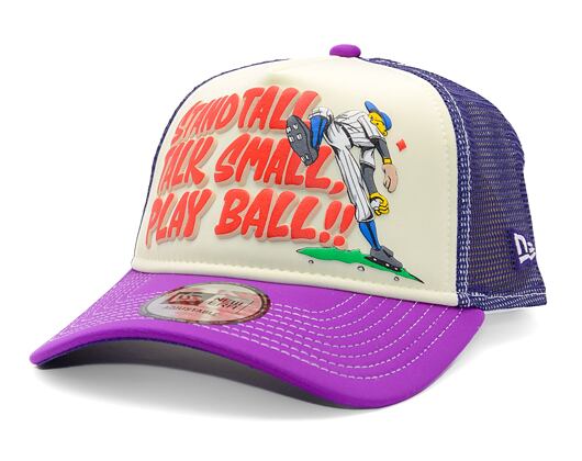 Kappe New Era - Baseball Graphic 9FORTY Trucker - Burgundy / Blue