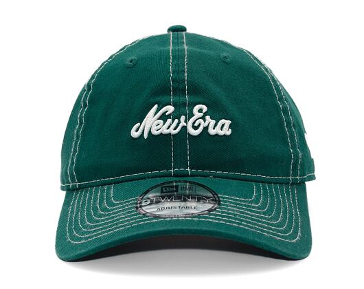 Kappe New Era - Contrast Stitch 9TWENTY - Dark Green / White