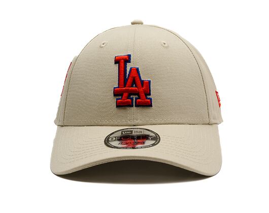 Kappe New Era - MLB Side Patch 9FORTY - LA Dodgers - Stone