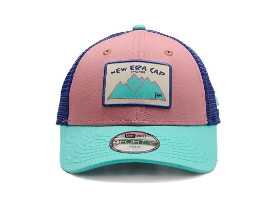 Kinder Kappe New Era - Outdoor 9FORTY TRUCKER - Pink / Teal