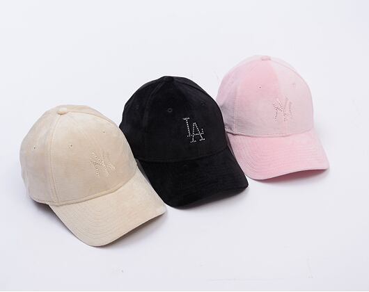 Damen Kappe New Era - MLB Diamante Velour 9FORTY - NY Yankees - Stone