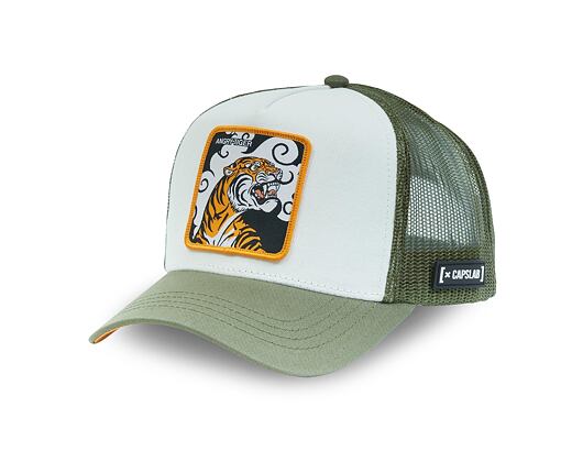 Kappe Capslab - Trucker Angry Tiger - Green