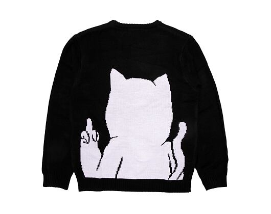 Strickpullover Rip N Dip - Lord Nermal Flippy Knitty Sweater - Black