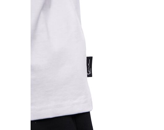 T-Shirt Karl Kani - Woven Signature Chrome Logo Crop Tee - white